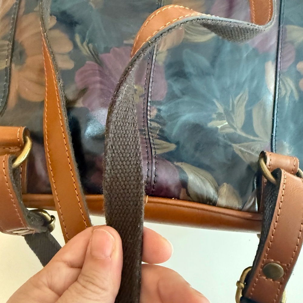 Patricia Nash Floral Leather Backpack - Picture 6 of 13